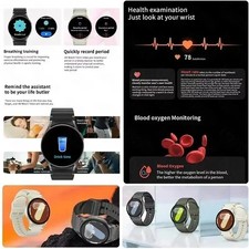 NFC smartwatch AMOLEAD display BV7100   Bluetooth heart rate display — image 4
