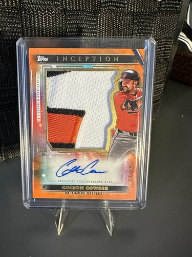 Colton Cowser [Orange] #AJP-CC 2024 Topps Inception Autographed Jumbo Patch card