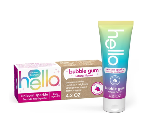 Hello Kids' Unicorn Sparkle and Dragon Dazzle Fluoride Toothpaste (set of 2)