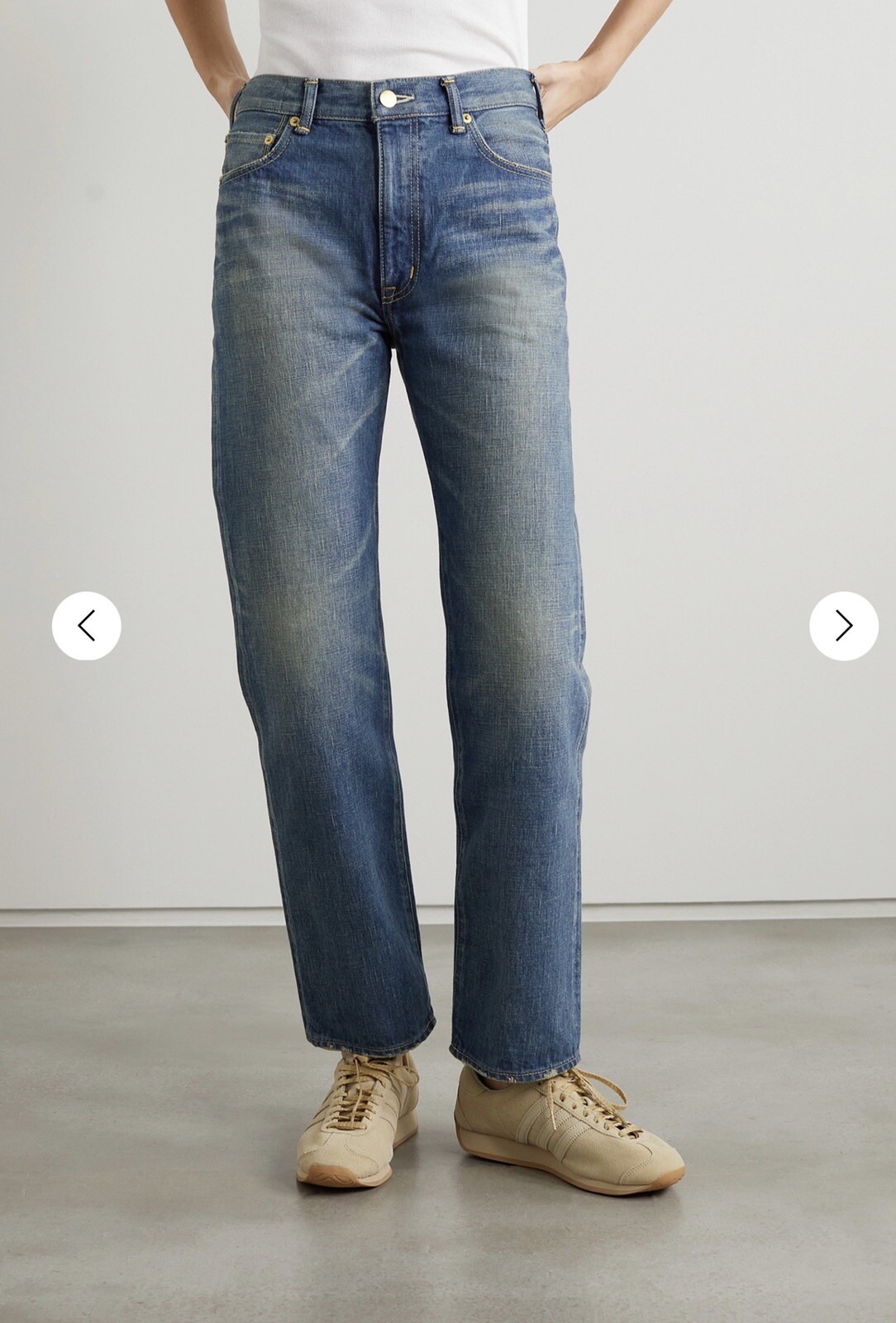 NWT TU ES MON TRESOR high rise straight leg Jeans sz. 26 (Japanese Premium Denim