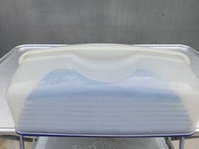 Tupperware Rectangle Bake N Take Cake / Cupcake Carrier Blue/Clear 3861A