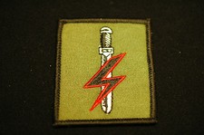 Image of UK BRITISH ARMY Special Forces Support Group Green Sew On Patch No81A