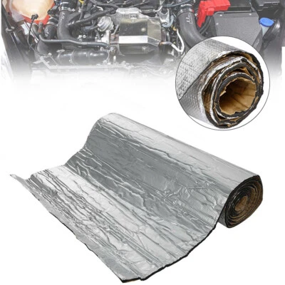 Self-Adhesive Aluminum Foil Insulation Foam Car Van Soundproof Deadener 5mx1m UK