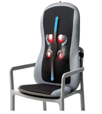 Sharper Image Gray Massage Chair Cushion 1012644