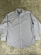 Brooks Brothers Men's Size 16/35 ButtonUp Regent Shirt Red/blue Stripe Non Iron