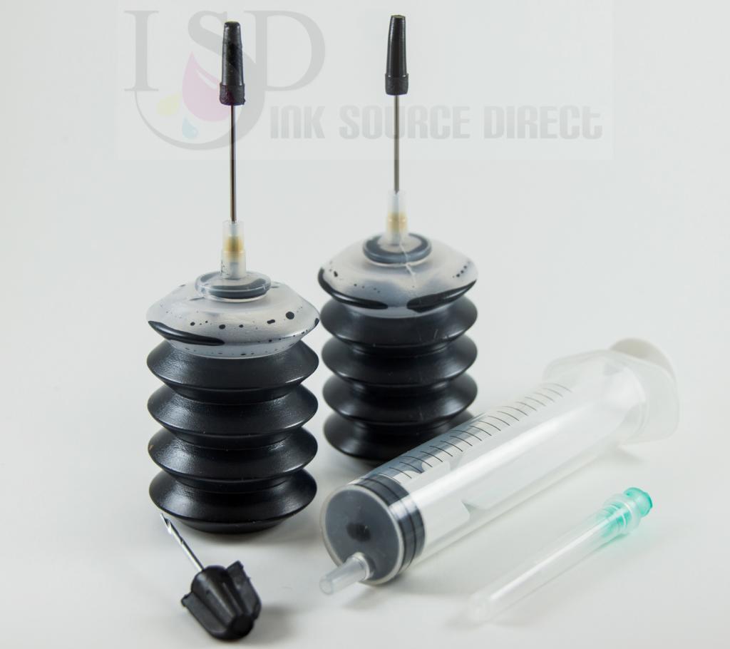 2x30ml Premium pigment black Refill ink kit Canon PGI225 MG6120 MG8120