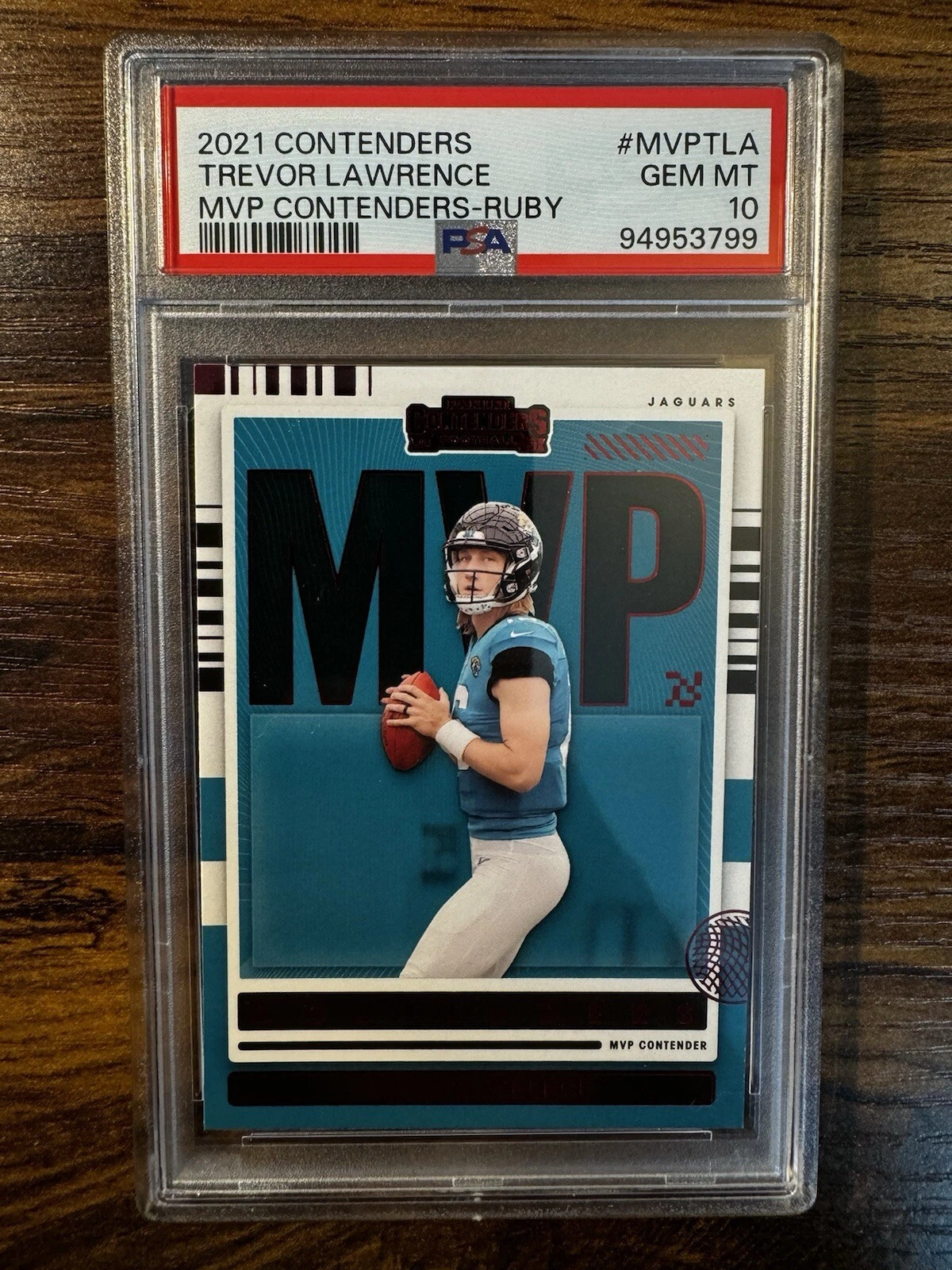 Trevor Lawrence Panini Contenders MVP Contenders #MVPTLA Ruby