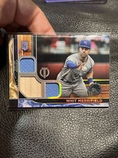 2022 Topps Tribute #/199 Triple Jsy Bat Relic #TTR-WM Whit Merrifield KC Royals
