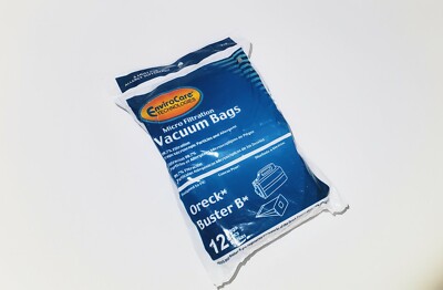 12-Pack Replacement Vacuum Bags For Oreck Buster B Canister Vacuums - Replaces PKBB12DW