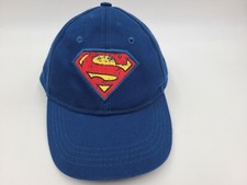 Youth Superman DC Comics Adjustable Hat Cap Baseball Child Kids Boys Girls Blue