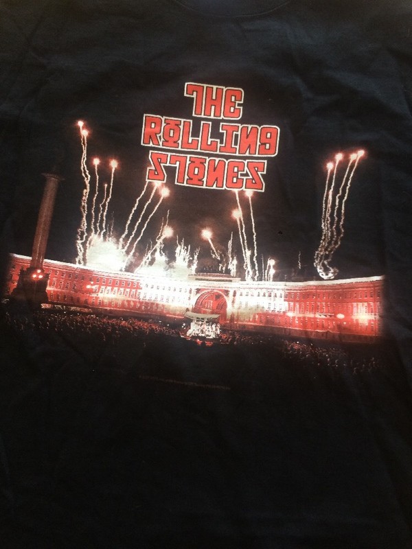Rolling Stones Shirt St Pertersburg Russia 2007 M Unworn Original Vintage