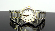 Bulova 98R260 Diamond Gold Silver Tone Stainless Steel MOP Dial Women's Watch