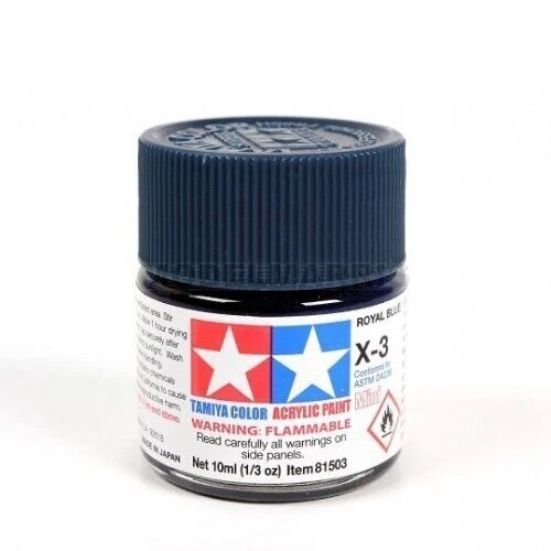TAMIYA COLORE ACRILICO 10ml ROYAL BLUE X3