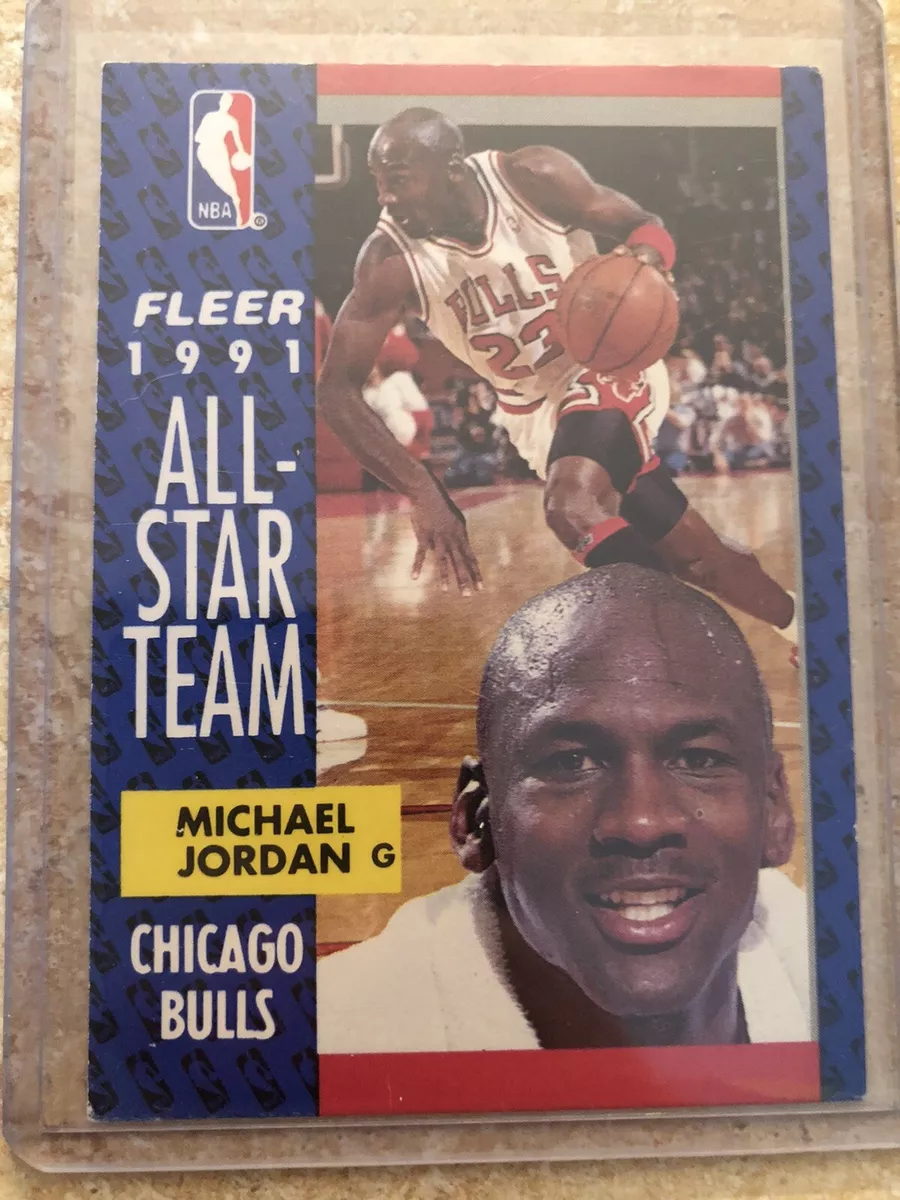 Fleer 1991 92 Michael Jordan 1991 All Star Team Basketball Card