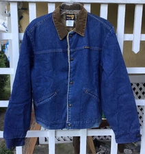 Vintage Wrangler Denim Sherpa Trucker Jacket Western Rancher Men’s 42 USA