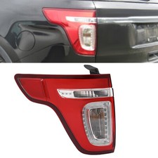 For 2011-2015 Ford Explorer Red Clear LED Tail Light Lamp Replacement - Driver