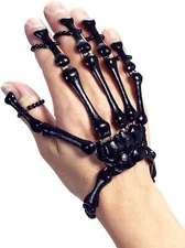Rubie's Adult Twisted Circus Skeleton Hand Costume Jewelry - Black - One Size US