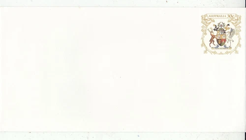 Australia 1983 Queensland Arms 30c prepaid Envelope unused VGC