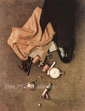 1947/91 Vintage IRVING PENN Theater Accident Spilled Purse NYC Photo Engraving