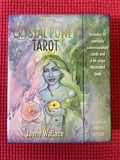 NIB The Crystal Power Tarot By Jayne Wallace Inc. 64 Pg Book 78 Cards 
