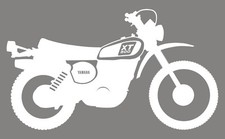 Yamaha XT500 '78 Sticker Aufkleber, stilisiertes Motiv vom Baujahr 1978, weiß