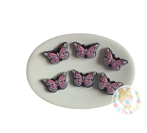 2 Stck. Schmetterling Tierform Silikon Schmuck Perlen Lebensmittelqualität Qualität - Bild 1 von 2