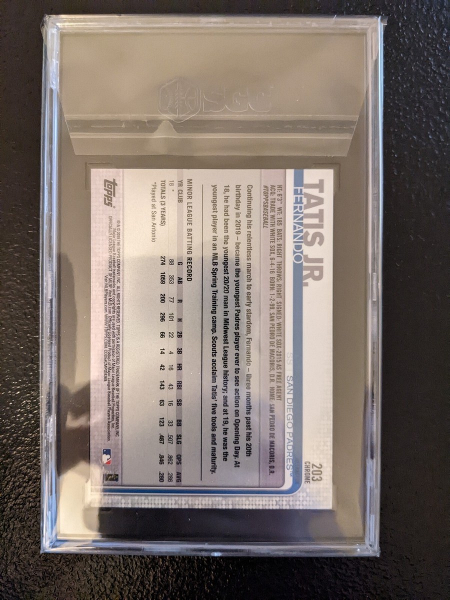 2019 Topps Chrome Fernando Tatis Jr Pink Refractor RC SGC 9 | eBay