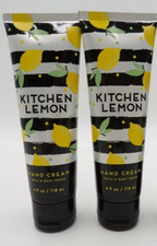 Bath  Body Works Kitchen Lemon Shea Moisturizing Hand Cream Full Size S/2 9031
