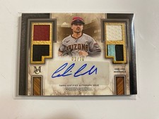 2025 Topps Museum Collection Corbin Carroll Quad Relic Auto /10