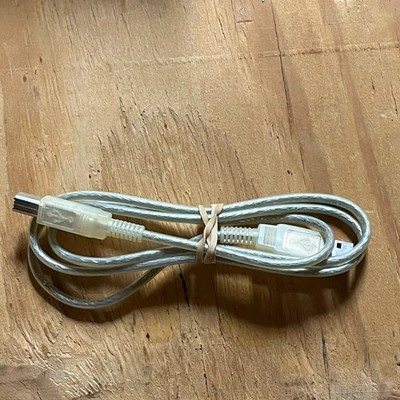 Genuine OEM Rainbow Apple iMac Volex Transparent 3ft Printer Cord Cable USB