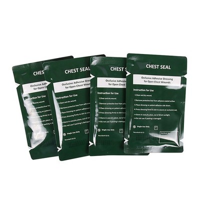 Medical Vent Chest Seal Occlusive Adhesive Dressing For Open Chest Wounds Care