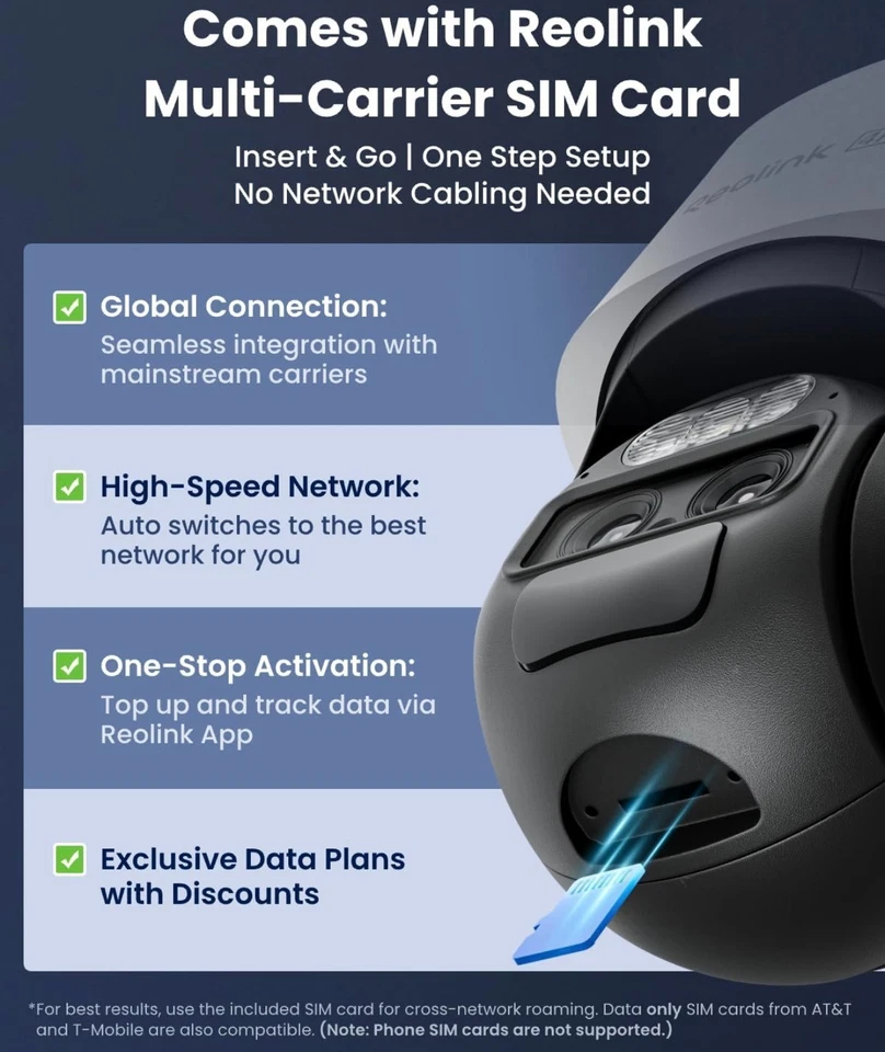 4K Solar Security Dual Lens Camera with Auto Tracking, 4G LTE Cellular Outdoor - Image 4 of 4