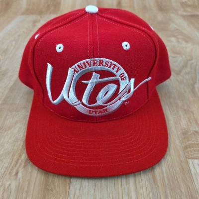 Vintage The Game Hat University of Utah Utes Red Adjustable Snapback 