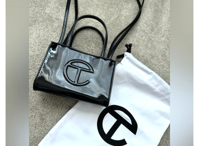  New Telfar smallcrossbody/handbag black PATENT  $99
