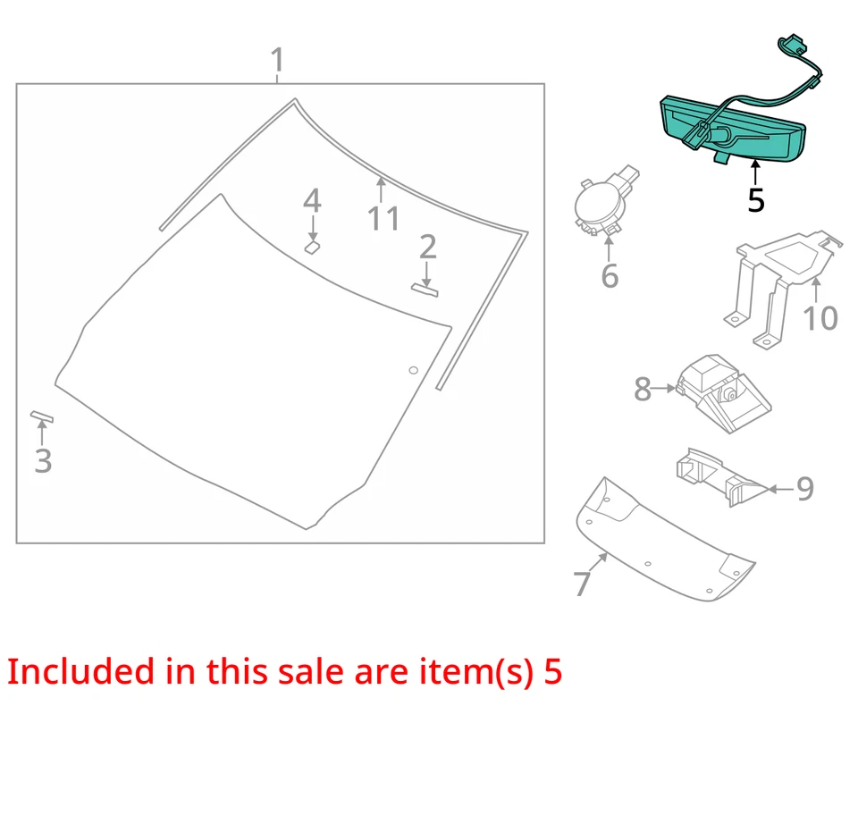 Espejo retrovisor con atenuación automática compatible con 13-24 MURANO 2649281 Foto 3 de 4