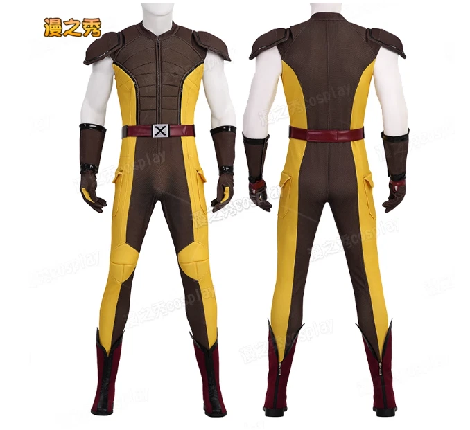 Костюм росомахи Deadpool & Wolverine мужской коричневый версия Комбинезон для косплея на Хэллоуин - Изображение 2 из 4