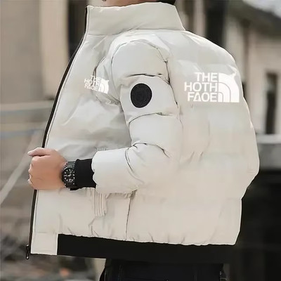 Men'S Fashion Thickened Jacket, New Autumn and Winter Warm and Waterproof Parka 
