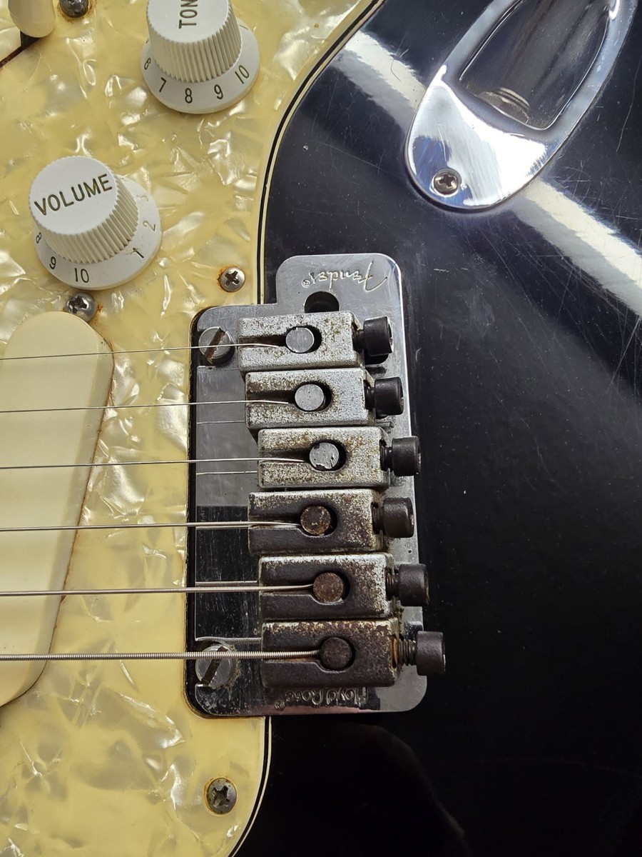 1993 USA FENDER STRAT PLUS DELUXE Black Floyd Rose W/ Ohsc | eBay