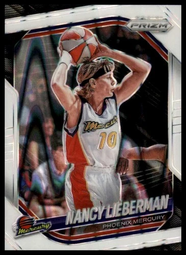 2025 Panini Prizm WNBA #34 Nancy Lieberman White Seismic Prizms