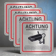 Videoüberwachung Schild Achtung Kamera Hinwe...