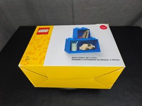 RARE LEGO Display! 2 Piece Brick Shelf Set 12X6  & 6X6 Red NEW IN BOX #4117