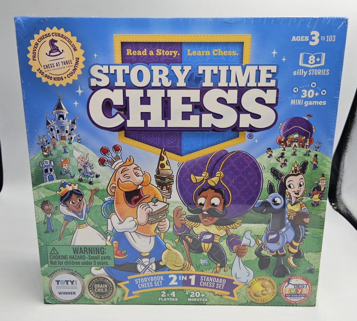 Story Time Chess, Read/Learn 2 In 1 Storybook & Standard Chess Sets Sealed New