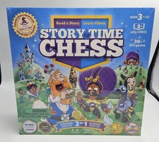 Story Time Chess, Read/Learn 2 In 1 Storybook & Standard Chess Sets Sealed New