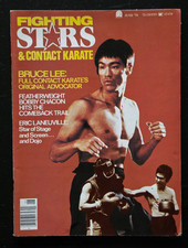 1976 FIGHTING STARS KARATE MARTIAL ARTS MAGAZINE BRUCE LEE COVER BOBBY CHACON