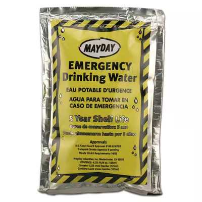 4.225 Oz./125 Ml. Emergency Drinking Water (100-pack) |