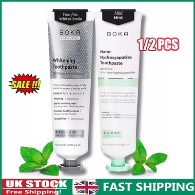 Boka Fluoride Free Toothpaste Nano Hydroxyapatite Remineralizing Sensitive Teeth