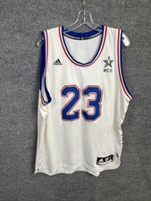 LeBron James 2015 NBA All-Star Game NYC Adidas Jersey Swingman Cavs Sewn Men L