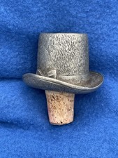 1997 Robinwood Regency Top Hat Pewter Wine Stopper Topper Made In USA