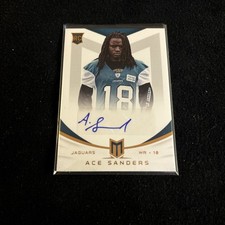 ACE SANDERS GENUINE AUTHENTIC SIGNED FOOTBALL CARD GREAT CONDITION