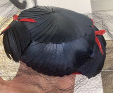 1930 S Art Deco Avant Garde Capulet Hat